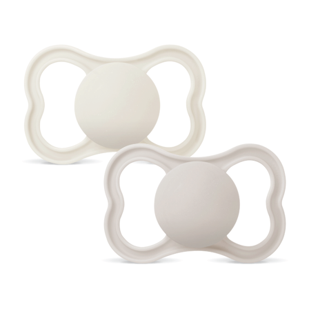 MAM Air Silicone Smokk, 6-16 mnd, beige/creme, 2 stk.