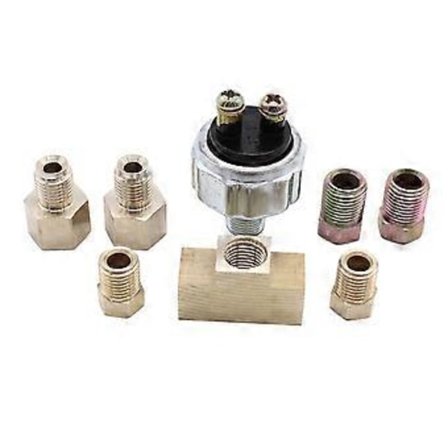 Hydraulisk bremselysbrytersett i linje, universal metall for bilmodifikasjon