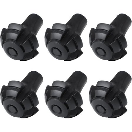 6 kpl Vaellussauvan kärkiä, kumikärkiä vaellussauvoihin, 6 kpl Vaihtosuojuksia, saappaan kärkiä, kumijalkoja, jotka sopivat useimpiin tavallisiin 