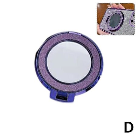 Glitter Magnetisk Støtte Etui Spejl Ring Cover