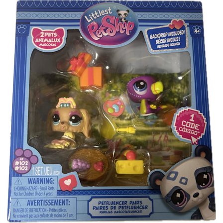 Littlest Pet shop Petfluencer Pair 2 Pets Animalux