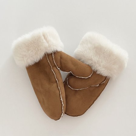 Vindtætte Plys Skihandsker - Varme Vinterhandsker til Udendørs Brug