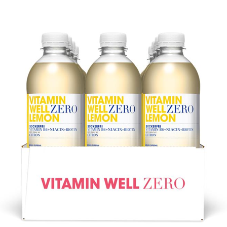 12 x Vitamin Well Zero Vitamindryck 500 ml