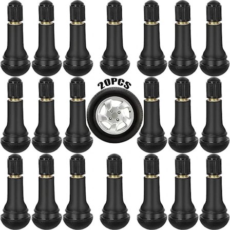 Ventiler 20 stk. Tr413 ventil Tr413 dækventil ventil fælgventiler fælgventil gummiventil gummiventiler kort dækventil til bildæk cykeldæk moto...
