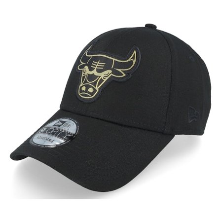 New Era - MLB Schwarz adjustable Cap - Chicago Bulls Metallic Badge 9FORTY Black Adjustable @ Hatstore