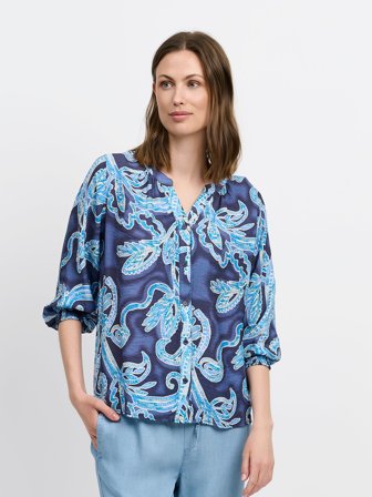 SIGNATURE - Skjorte - Blå Mix - Paisley Print