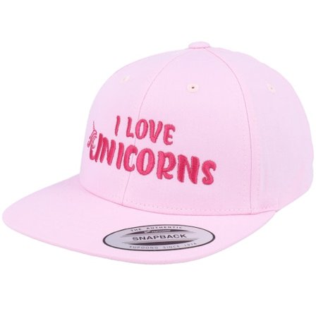 Kinder Unicorns - Rosa snapback Cap - Kinder I Love Unicorns Pink Snapback @ Hatstore
