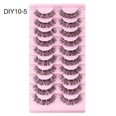 10 par klusterfransar ser ut som förlängningar DIY10-5 DIY10-5