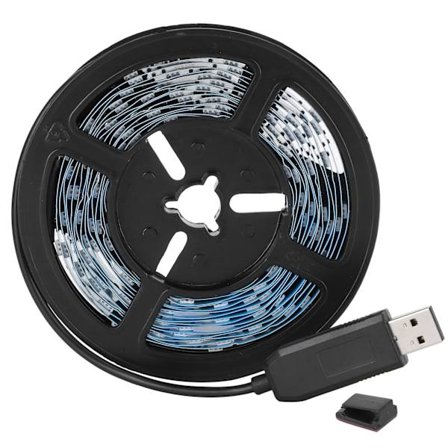 4M Bluetooth RGB LED Strip Lys for TV Fargeskiftende Fleksibel Lampe Svart