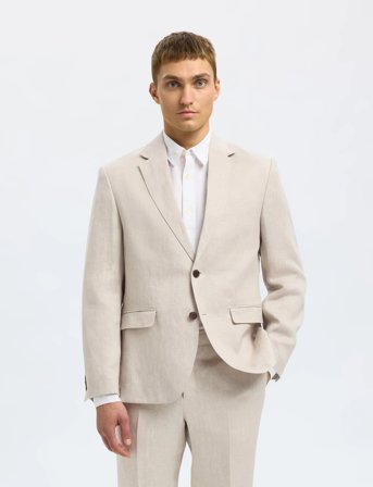 Selected Slhregular-Will Linen Blz Noos - Cream - 50