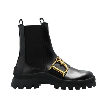 Dsquared2, Chelsea Boots With Application Zwart, Dames, Maat:40 EU,leer