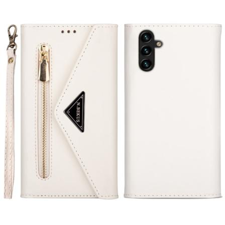 SKALO Samsung A54 5G Evelope Clutch 8-Lokeroa - Valkoinen White