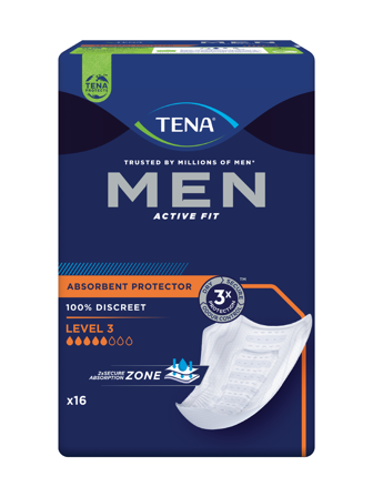Tena MEN Level 3, 16 stk.