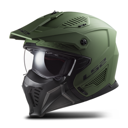 Otevřená Helma LS2 OF606 DRIFTER Matná vojenská zelená XL