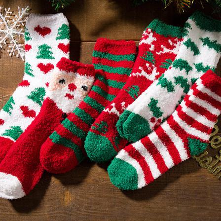 1 Par Julstrumpor Damstrumpor Casual Winter Christmas