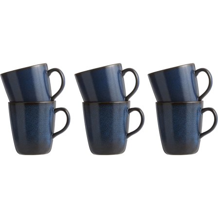 Aida RAW Mugg med öra 6 st. Midnight Blue | Dukning & Servering > Muggar & Koppar > Kopp | Bagaren och Kocken