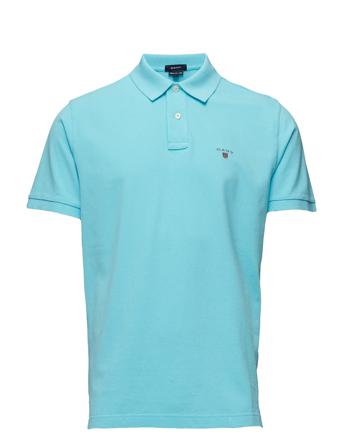 Original Pique Ss Rugger Polos Short-sleeved Blå GANT