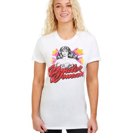 Wonder Woman Dam/dam Stance T-shirt M Vit