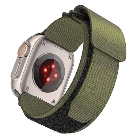 Forcell Apple Watch (38/40/41mm) Armband Nylon - Grön