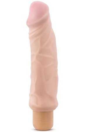X5 Plus Vibrator Hard On Beige 22 cm