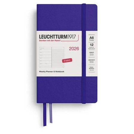 Calendrier Weekly Planner & Notebook 2026 A6 Ink
