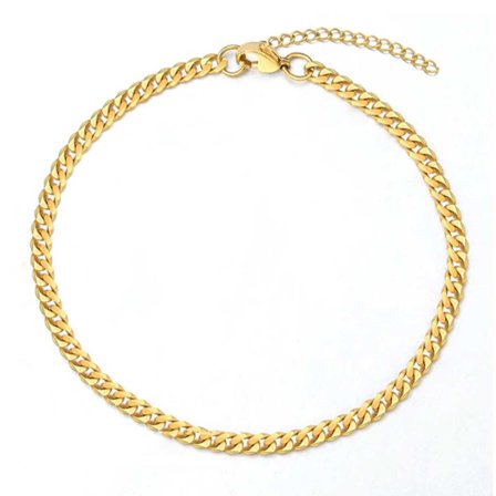 Säädettävä Pansan Link Chain -rannan kultaketju 3mm