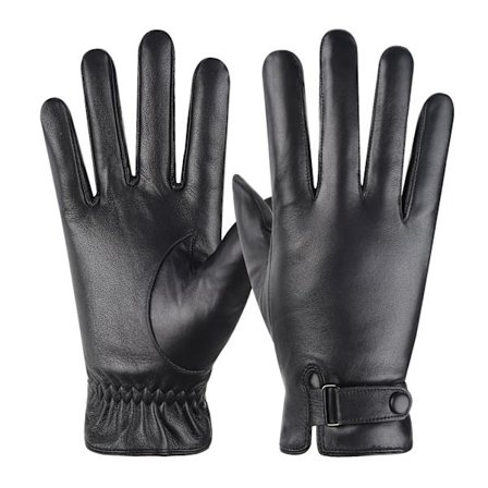Ægte læderhandsker til mænd | Varme vinterhandsker til mænd