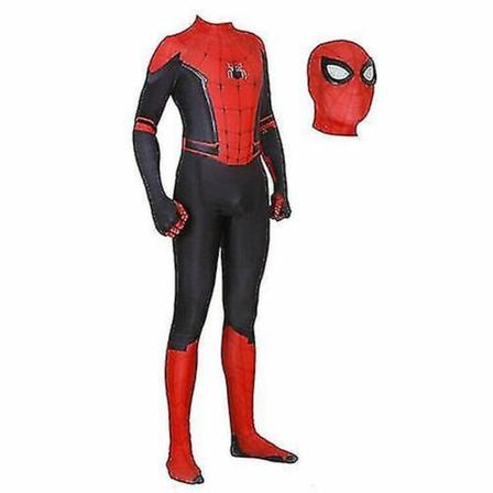 Spider-Man Into The Superhero Kostume Børn Miles Morales Cosplay Voksen-e-WELLNGS Red 120cm