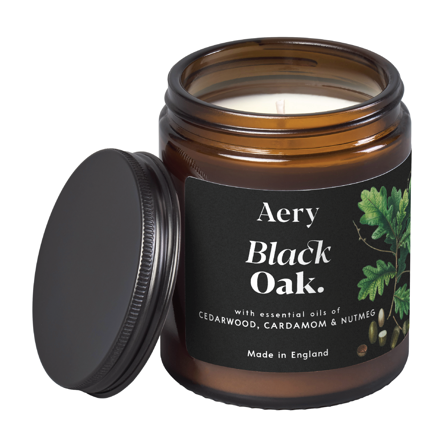 Aery Living Black Oak Jar Candle, 140 g