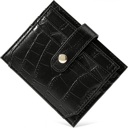 Lompakko, käsintehty lompakko RFID-suojauksella, ohut nahkalompakko, minimalistinen muotoilu, luottokorttikotelo ID-ikkunalla, kompakti lompakko 