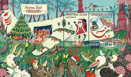 Christmas Island - Julen 2022 - Postfrisk miniark