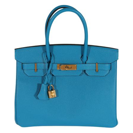 Hermès Vintage Pre-owned HandTass , Blauw , Dames , Maat: ONE Size Vintage Tassen