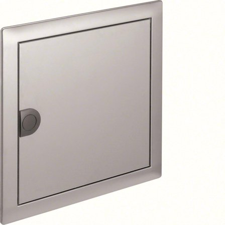 Hager VZ261N Dør med ramme, børstet stål 1 rad, Elfordeling & strømforsyning