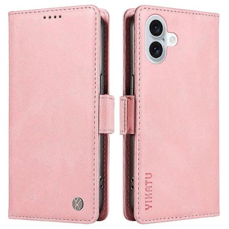 Kompatibel med iPhone 16 Plus Etui Pung Læder Telefon Cover - WELLNGS