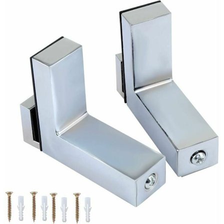 2 stk. Glass/Trehylle Brakett Veggmontering for 5-30mm Tykk Hylle