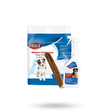 Trixie - Valpesett med matte, urinflekkfjerner og tyggebein