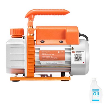 Tyhjöpumppu-Duoku-3,5 CFM 99 L/min Kiertopaloilla 1 Kerros-Yhteensopiva R134a:n, R22:n, R410a:n kanssa