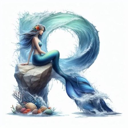 Fisk Alfabet Affisch R A4