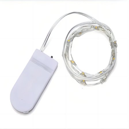 Batteridrevne fe-lys 2 meter 20 lys LED julelys utendørs innendørs for soverom hjem bryllupsfest juledekorasjon