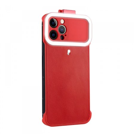 Passar till iPhone 12 mobiltelefonfodral fyllningsljus kvadrat