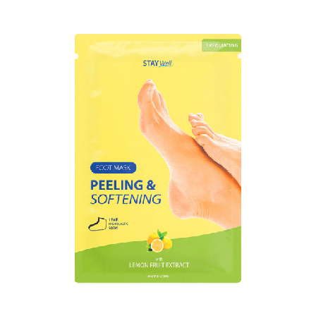 Stay Well Lemon Peeling & Softening Foot Mask Fot Unisex 1 PAIR