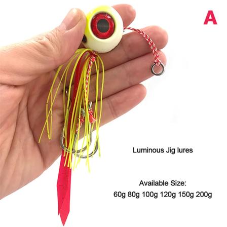 Havsfiske Hot Moon Järnplatta Bete Octopus Head Skägg Lao Lu Ya - Perfet yellow