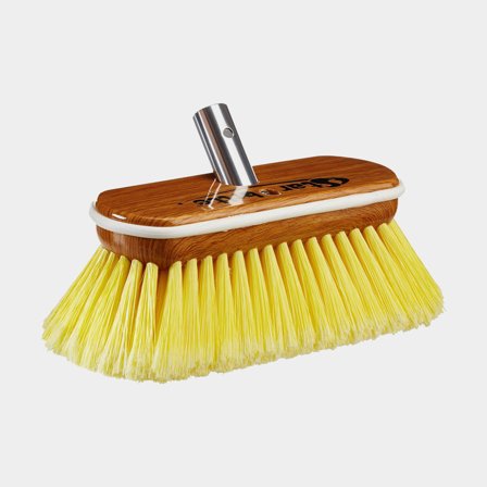 Spazzola per barca con protezione antiurto Star Brite Premium Synthetic Wood Block with Bumper, connessione Extend-A-Brush, morbida, 20 cm, gialla