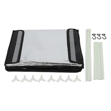 Isolert matpose med glidelås på toppen Vanntett Isolert matkasse med stor kapasitet for varm kald mat 45L