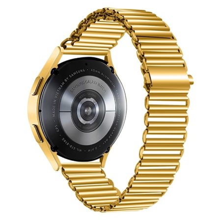 Samsung Galaxy Watch 4 Classic (46mm) / (42mm) / 4 (40mm) / (44mm) ihåligt armband i rostfritt stål - Guld