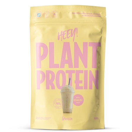 Heey! Vegan Plant Protein 500 g Vanilla, Sport & Velvære, Protein & Energi, Proteinpulver