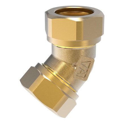 Vatette FG0391100 Vinkelkoppling 22mm x 45° Gul, Installation