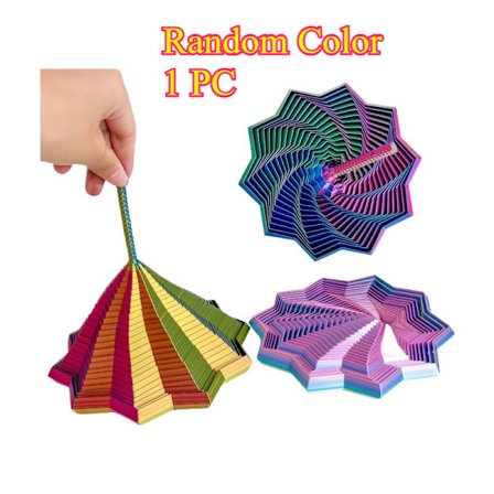 En leksak i form av en stjärna som är 3D-printad, med en polygonal design och som kan snurra. Den fungerar som en Co [DB]