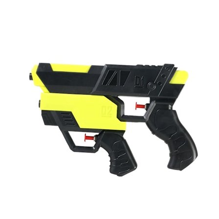 Split Double Gun Vattenblåsare Pistol Skjuter 20ft Pool Spruta Pistol för Utomhus Sommar Kul