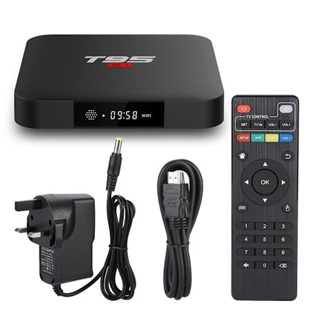 T95S1 S905W Videodekodning 16GB 2.4G WIFI Smart TV Box til Android 7.1